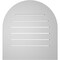 Ekena Millwork Round Top Surface Mount PVC Gable Vent: Functional, w/ 3-1/2"W x 1"P Standard Frame, 24"W x 26"H GVPRT24X2601SF - alternate 2